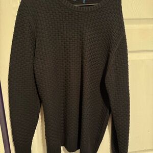 George Black Textured Crewneck Sweater